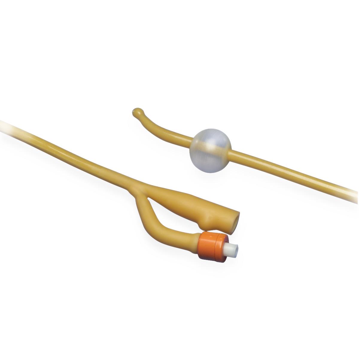 Dover™ 14Fr 5cc 2-Way Standard Tip Foley Catheter - 10/Box