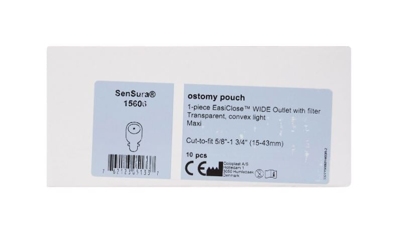 SenSura® EasiClose™ One-Piece Filtered Ostomy Pouch - 15606 - Medical Supply Surplus