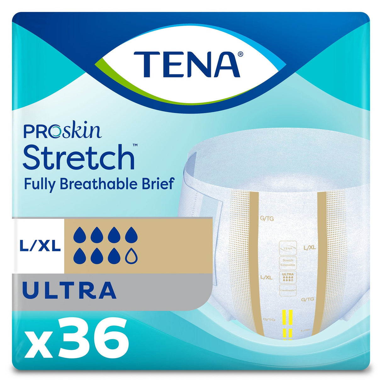 TENA ProSkin Stretch™ Ultra Adult Incontinence Brief - Medical Supply Surplus