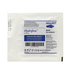 Hydrofera Blue Ready Antibacterial Foam Dressing 2 1/2" x 2 1/2" - Medical Supply Surplus