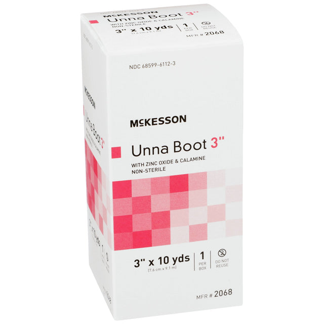 McKesson Unna Boot 3" with Zinc Oxide & Calamine - 2068 - Medical Supply Surplus