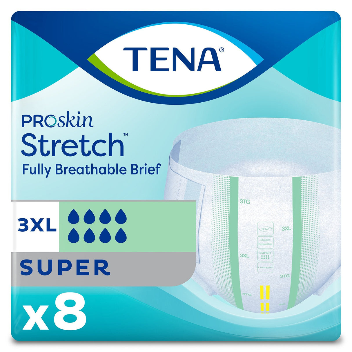 TENA ProSkin Stretch™ Super Adult Incontinence Brief - Medical Supply Surplus