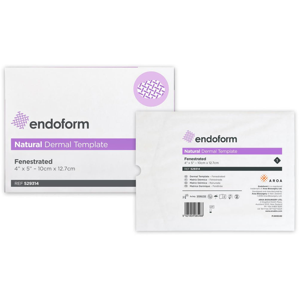 Endoform® Natural Dermal Template Fenestrated Dressing 4" x 5" 52931