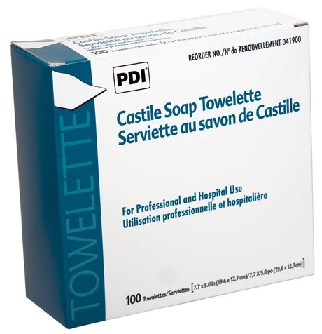 Castile Soap Towelettes - 100/Box - Medical Supply Surplus