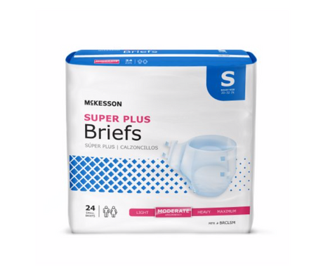 McKesson Super Plus Moderate Absorbency Incontinence Briefs - Medical Supply Surplus