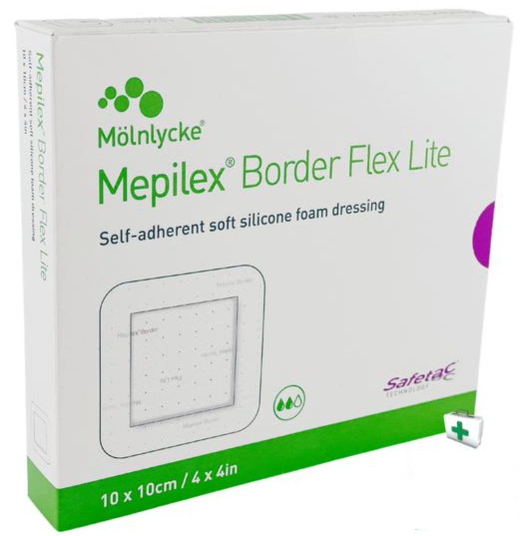 Mepilex® Border Flex Lite  4" x 4" - 581300 - Medical Supply Surplus